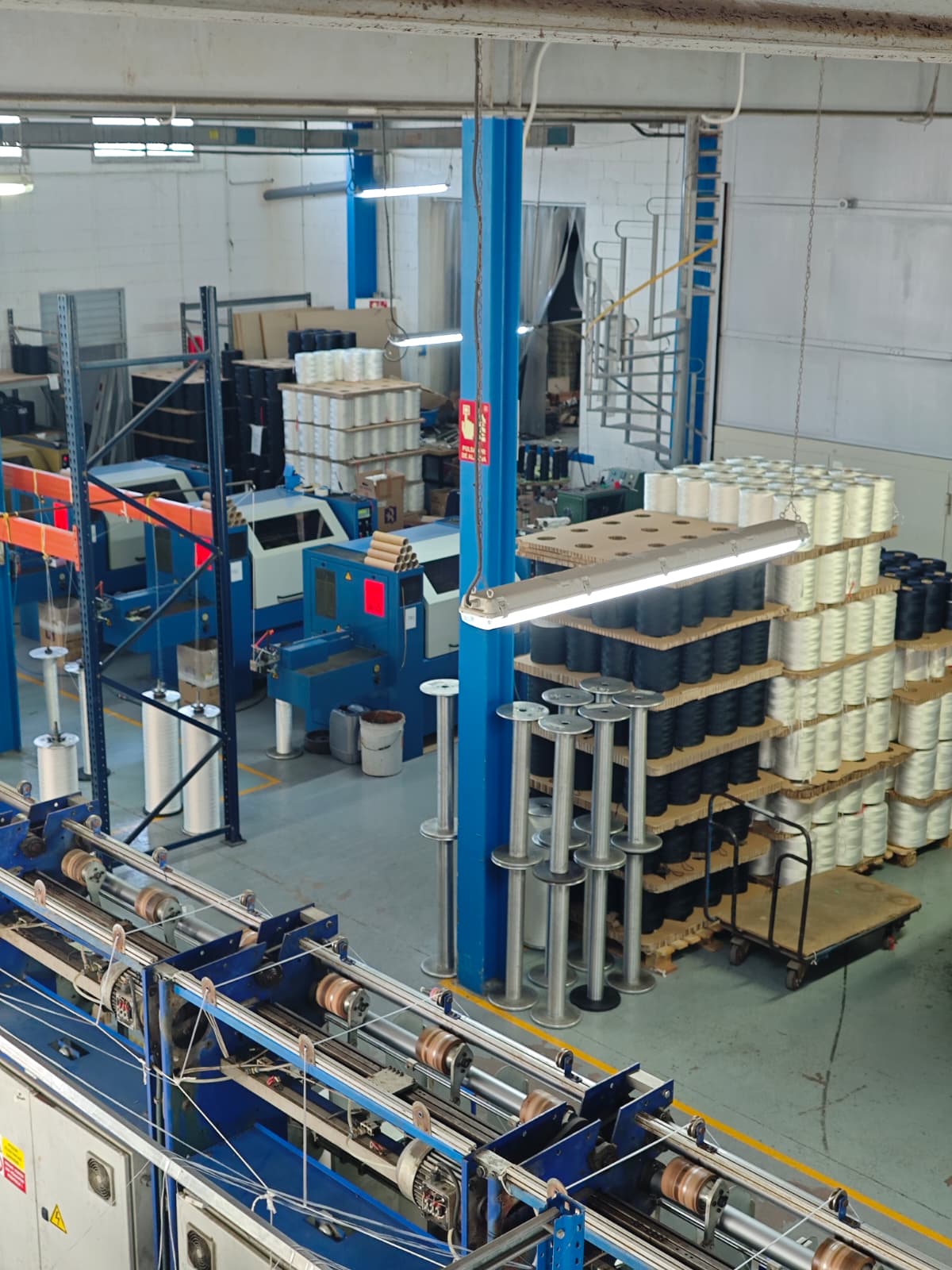 Línea de producción industrial de cuerda